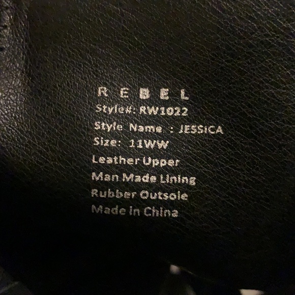 NWOB Rebel By Rebel Wilson Sz 11 Black Ankle Boots - Picture 10 of 12